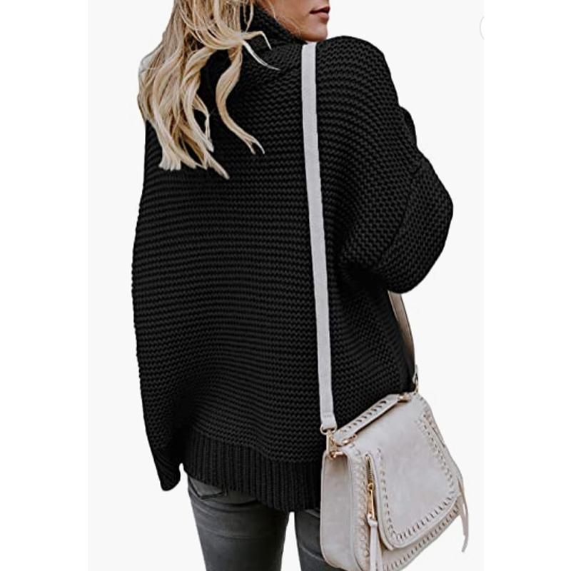 Knitting Women's Turtle Neck Clothing Sweater